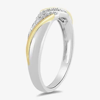 1/2 CT. T.W. Lab Grown White Diamond 14K Gold Over Silver Side Stone Bridal Set - Womens size 7 Ring / Mens size 10.5 Band