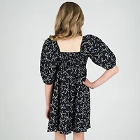Rare Editions Big Kid Girls 3/4 Sleeve Puffed A-Line Dress