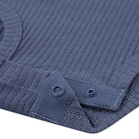 Huggies Baby Boys Crew Neck Long Sleeve Rib Knit 2-pc. Bodysuit