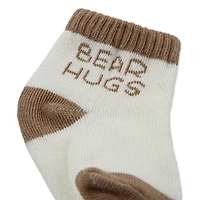 Huggies Baby Boys Multi-Pack 6 Pair Quarter Ankle Socks