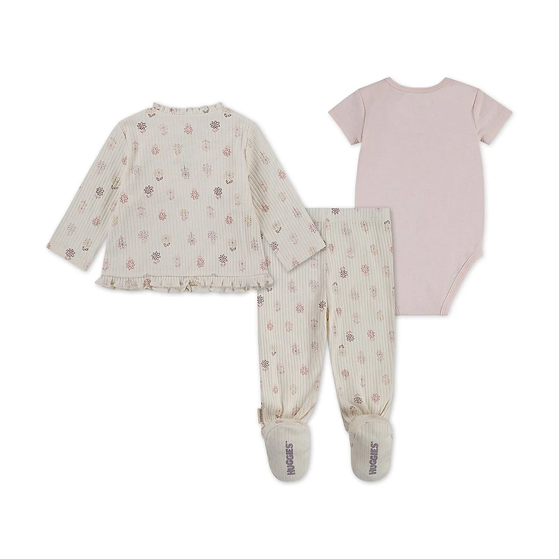 Huggies Baby Girls 3-pc. Pant Set