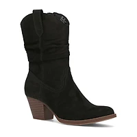 Frye and Co. Womens Talvi Stacked Heel Slouch Boots