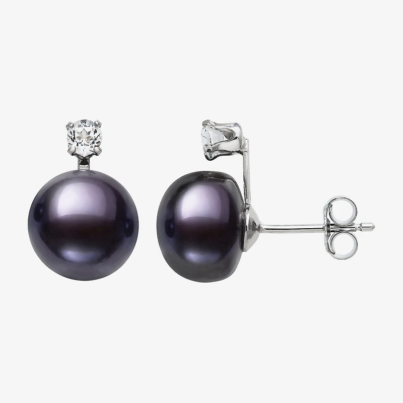 Cultured Freshwater Pearl Sterling Silver Round 2-pc. Jewelry Set