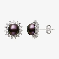 Cultured Freshwater Pearl Sterling Silver Sunburst 2-pc. Jewelry Set