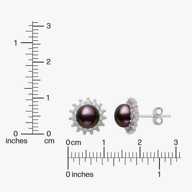 Cultured Freshwater Pearl Sterling Silver Sunburst 2-pc. Jewelry Set