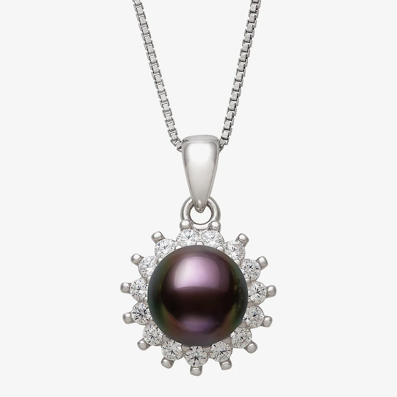 Cultured Freshwater Pearl Sterling Silver Sunburst 2-pc. Jewelry Set