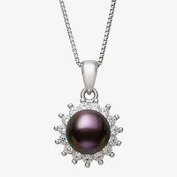Cultured Freshwater Pearl Sterling Silver Sunburst 2-pc. Jewelry Set