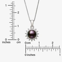 Cultured Freshwater Pearl Sterling Silver Sunburst 2-pc. Jewelry Set