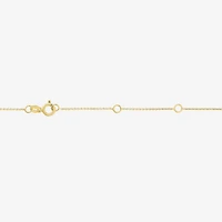 Cross (Gh / Si2 I1) Womens Diamond Accent Lab Grown White Diamond 10K Gold Cross 18 Inch Pendant Necklace