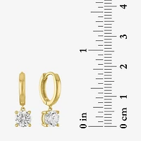 G-H / Si2-I1 Womens 1 CT. T.W. Lab Grown White Diamond 10K Gold 16.9mm Round Hoop Earrings
