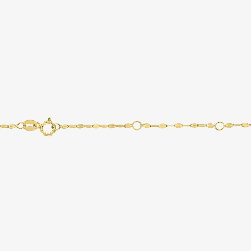 Cross (G-H / Si2 I1) Womens 1/3 CT. T.W. Lab Grown White Diamond 10K Gold Cross 18 Inch Pendant Necklace