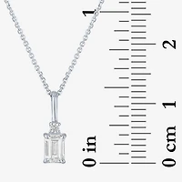 Gh / Si2 I1) Womens 1 CT. T.W. Lab Grown White Diamond 10K Gold Inch Pendant Necklace