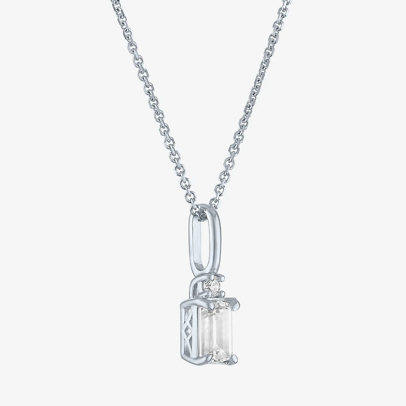 Gh / Si2 I1) Womens 1 CT. T.W. Lab Grown White Diamond 10K Gold Inch Pendant Necklace