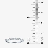 (G-H / Si2-I1) Womens 1/10 CT. T.W. Lab Grown White Diamond 10K Gold Wedding Band