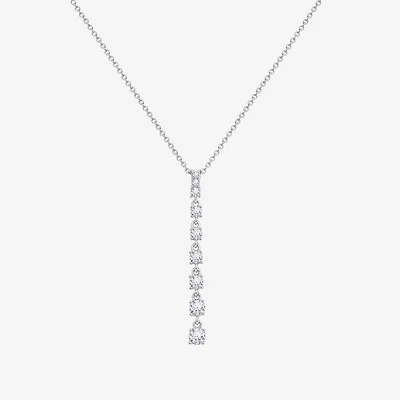 Diamonart Marilyn Monroe Womens White Cubic Zirconia Sterling Silver 18 Inch Pendant Necklace