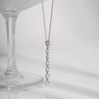 Diamonart Marilyn Monroe Womens White Cubic Zirconia Sterling Silver 18 Inch Pendant Necklace