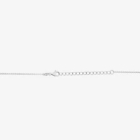 Diamonart Marilyn Monroe Womens Pink Cubic Zirconia Sterling Silver Bow 18 Inch Pendant Necklace