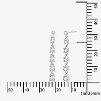 Diamonart Marilyn Monroe Womens Cubic Zirconia Sterling Silver Round Drop Earrings