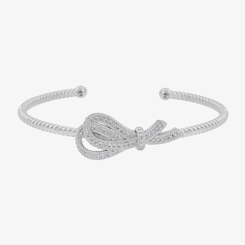 Diamonart Marilyn Monroe Womens Cubic Zirconia Sterling Silver Cuff Bracelet