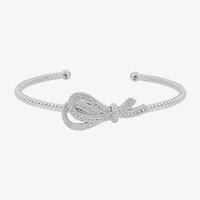Diamonart Marilyn Monroe Womens Cubic Zirconia Sterling Silver Cuff Bracelet