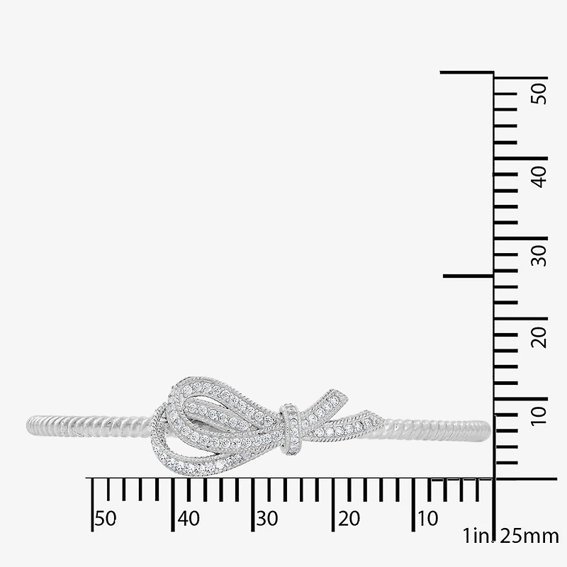 Diamonart Marilyn Monroe Womens Cubic Zirconia Sterling Silver Cuff Bracelet