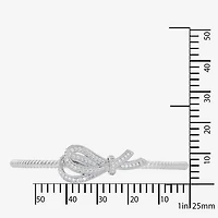 Diamonart Marilyn Monroe Womens Cubic Zirconia Sterling Silver Cuff Bracelet