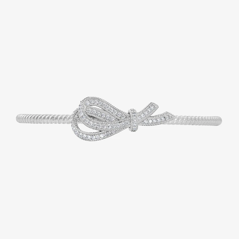 Diamonart Marilyn Monroe Womens Cubic Zirconia Sterling Silver Cuff Bracelet