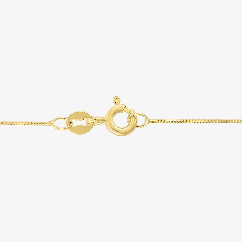 Flower (Gh / Si2 I1) Womens 1/10 CT. T.W. Lab Grown White Diamond 14K Gold Over Silver Flower 18 Inch Pendant Necklace