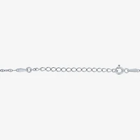 Diamond Addiction Womens 1/10 CT. T.W. Natural Black Diamond Sterling Silver Round 16 Inch Pendant Necklace