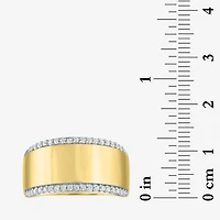 Diamond Addiction (G-H, Si2-I1) Womens 1/4 CT. T.W. Lab Grown White Diamond 14K Gold Over Silver Cocktail Ring