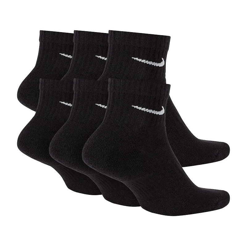 Nike Everyday Cushioned Unisex Adult Multi-Pack Pair Quarter Ankle Socks