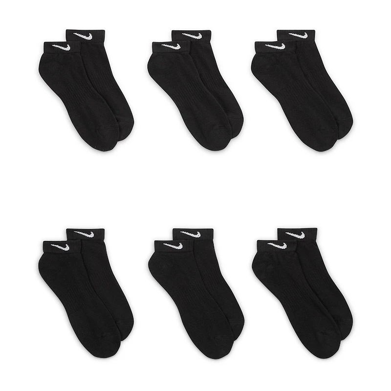 Nike Everyday Cushioned Unisex Adult Multi-Pack 6 Pair Low Cut Socks