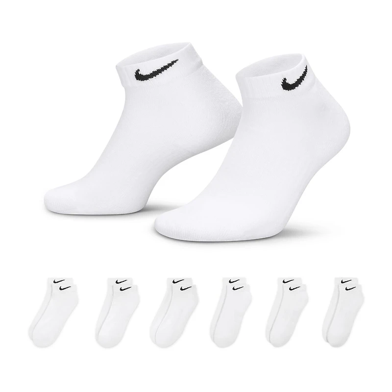 Nike Everyday Cushioned Unisex Adult Multi-Pack 6 Pair Low Cut Socks