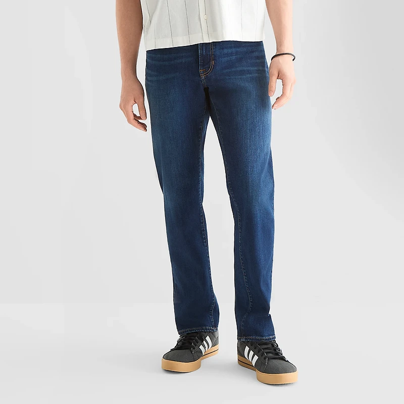 Arizona Mens Tapered Leg Athletic Fit Jean