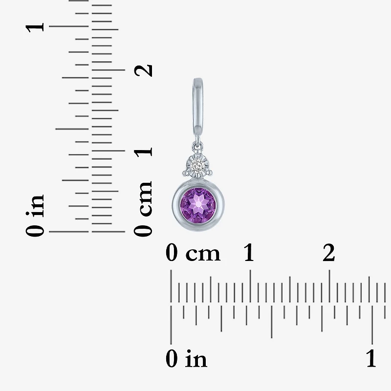 Charmed by Diamond Addiction Accent (G-H / Si2-I1) Blue Sapphire Sterling Silver Charm