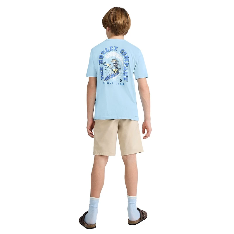 Hurley Big Kid Boys Crew Neck Short Sleeve Regular Fit Graphic T-Shirt