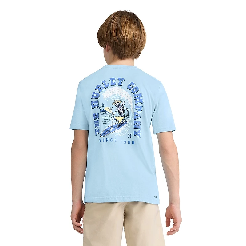 Hurley Big Kid Boys Crew Neck Short Sleeve Regular Fit Graphic T-Shirt