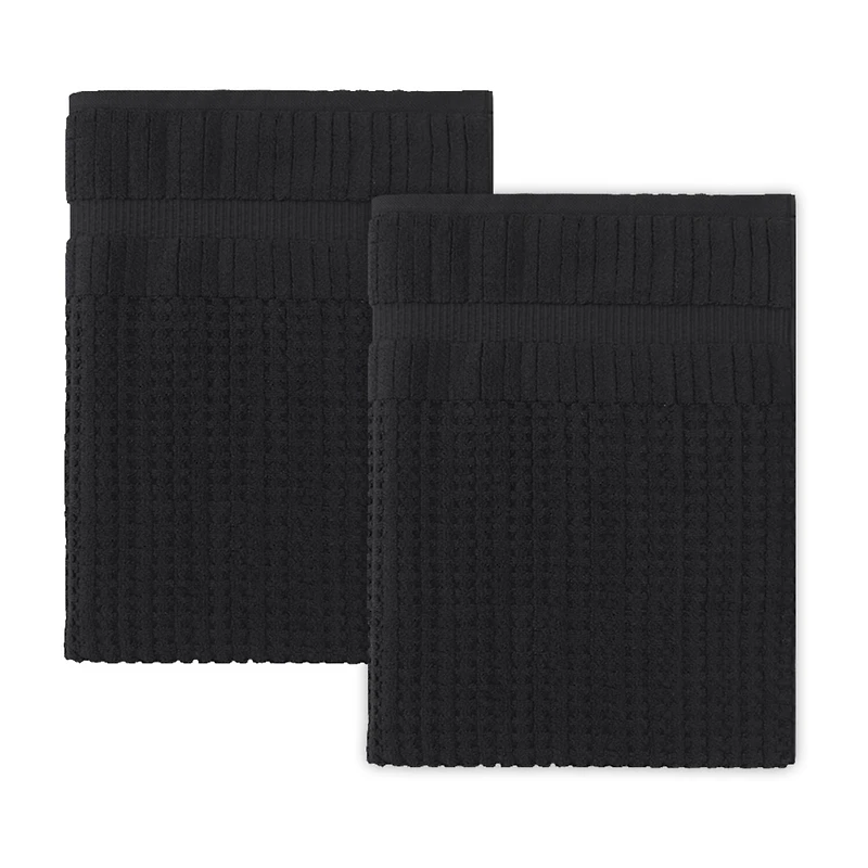 Home Weavers Inc Willow Collection 100% Cotton Zero Twist 2-pc. Quick Dry Bath Towel Set