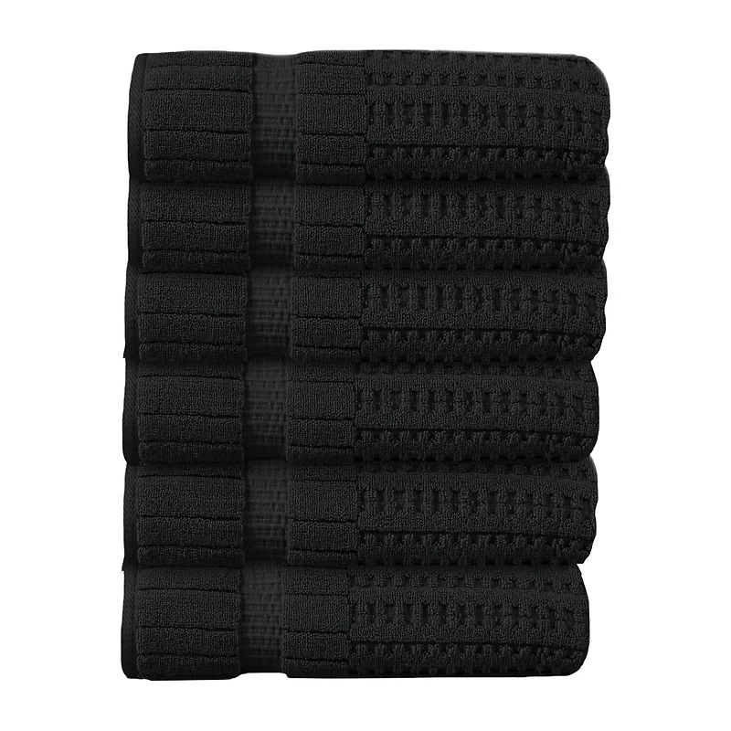 Home Weavers Inc Willow Collection 100% Cotton Zero Twist -pc. Quick Dry Bath Towel Set