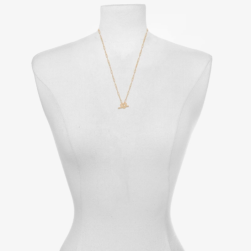 Bijoux Bar Delicates Womens Heart 16 Inch Pendant Necklace