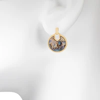 Bijoux Bar Delicates Womens Round Drop Earrings