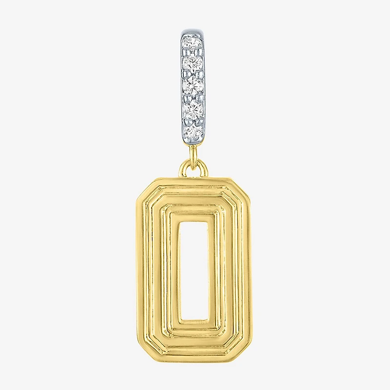 Charmed by Diamond Addiction Number (G-H / Si2-I1) Womens Accent Lab Grown White 14K Gold Over Silver Pendant