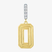 Charmed by Diamond Addiction Number (G-H / Si2-I1) Womens Accent Lab Grown White 14K Gold Over Silver Pendant