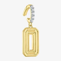 Charmed by Diamond Addiction Number (G-H / Si2-I1) Womens Accent Lab Grown White 14K Gold Over Silver Pendant