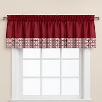 Sweet Home Collection Salem Rod Pocket Tailored Valance