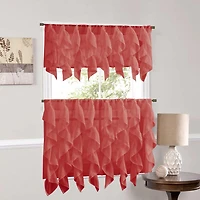 Sweet Home Collection Sheer 3-pc. Rod Pocket Curtains & Drapes Window Set
