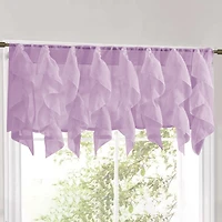 Sweet Home Collection Sheer Rod Pocket Tailored Valance