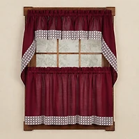 Sweet Home Collection Salem 5-pc. Rod Pocket Kitchen Curtains & Drapes Window Set