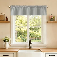 Sweet Home Collection Ripcord Rod Pocket Tailored Valance