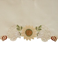 Sweet Home Collection Sunflower 2-pc. Rod Pocket Kitchen Curtains & Drapes Window Set